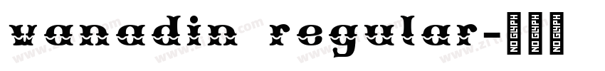 vanadin regular字体转换